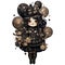 Chubby Punk Gothic Party Girl Illustration Clipart.