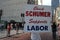Chuck Schumer Supports Labor Sign, Labor Day Parade And March, NYC, NY, USA