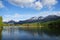 Chugach Mountains and Reflections Lake Alaska