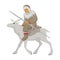 The Chukchi astride a deer