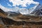 Chukhung glacier and Ama Dablan peak views