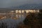 Chuncheon cityscape and panoramic view of Soyang River and buildings during winter evening at Chuncheon , South Korea : 11