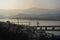 Chuncheon cityscape and panoramic view of Soyang River and buildings during winter evening at Chuncheon , South Korea : 11