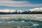 Chunks of ice floating in the sea, Prince William Sound, Alaska, USA