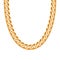 Chunky chain golden metallic necklace or bracelet.