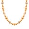 Chunky chain golden necklace or bracelet with beads.