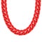 Chunky chain plastic red necklace or bracelet