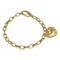 Chunky heart charm link bracelet