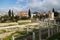 Church of Agia Triada Holy Trinity and remains of ancient cemetery in the Kerameikos Quarter of Athens, Greece
