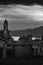 Church of Albisano Fine Art Print Black and White