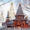 Church of All Saints and wooden Trinity Church. Minsk