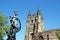 Church and anchor statue, Tamworth.