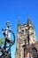 Church and anchor statue, Tamworth.
