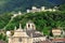 Church and ancient castle, Bellinzona, Switzerland