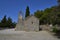 Church, architecture, historic, catholic, town, trees, chapel, path, plant, tourism, scenery, split croatia, green, hill, cliff,