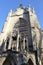 Church of the Assumption of Our Lady and Saint John the Baptist, detail of the Gothic facade, Kutna Hora, Czechia