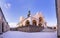 Church of baroque monastery at Svata Hora -The Holy Mountain. Pribram, Czech Republic