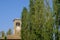 Church and bell tower of Roncole di Busseto Parma