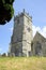 Church belltower, Godshill, Isle of Wight, UK.