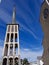 church in Bodö on blue sky background