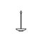 church candle outline icon. Element of religion sign for mobile concept and web apps. Thin line church candle outline icon can be