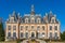 the church or cathedral or castel in the French town of nogent le roi