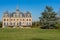 the church or cathedral or castel in the French town of nogent le roi