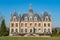 the church or cathedral or castel in the French town of nogent le roi