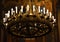 Church ceiling candelabrum, candelabra with candles