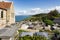 church and cemetery at the coast at Varengeville-sur-Mer, France