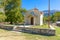 church, chapel, altar on the pedestrian access and return path to the blue eye lake, sarandÃ« in Albania.