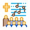 Church choir icon vector outline illustration