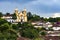 Church and cityscape of the old and famous city of Tiradentes in Minas Gerais