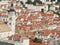 Church and clay tiled roofs of Dubrovnik