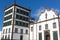 Church and convent structure in Ponta Delgada, Azores, Portugal.