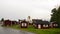 Church and Cottages in Gammelstad Kyrkstad near Lulea in Sweden