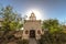 Church And Cross In Bright Sunlight