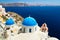 Church Cupolas and the Tower Bell on Santorini