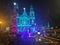 Church decorated on Christmas Eve in New delhi India beautiful