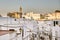 Church of the divine savior of the city of the province of Cadiz, Vejer de la Frontera located in the highest area of the town