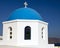 Church Dome On Santorini