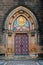 Church door, Vysehrad, Prague