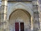 Church doors in Bayonne. France