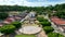 Church at downtown Sao Miguel dos Milagres at Alagoas state Brazil.