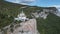 Church at the edge of the cliff in mountains