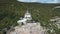 Church at the edge of the cliff in mountains