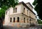 Church and elegant building in PortobuffolÃ¨ in the province of Treviso in the Veneto (Italy)