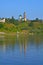 Church of Elijah the Prophet on the abrupt bank of Oka river in Kasimov city, Russia
