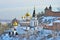 The Church of Elijah the Prophet and the Kremlin. Nizhny Novgorod, Russia