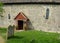 Church entrance. St Botolphs Church. Botolphs, Sussex, Uk